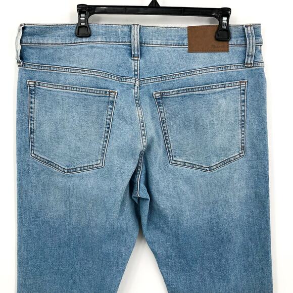MADEWELL Men's Straight Slim Jeans 35x32 Blue Hodgson Wash Denim ND475 NWT - Picture 9 of 16
